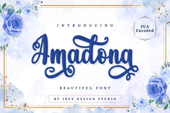 Amadona: A Romantic Script Font That Elevates Brand Identity