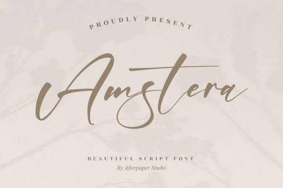 Amstera Font: Elevating Web Design with Elegant Script Typography
