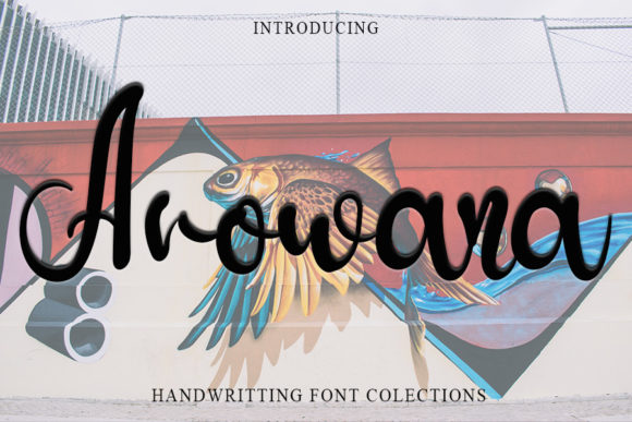 Arowana: A Sweet Handwritten Font for Romantic Branding Projects