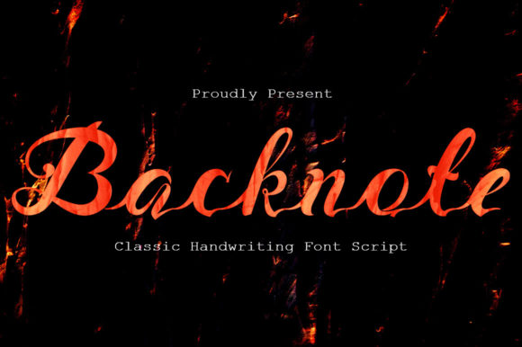 Backnote: A Handwritten Font That Elevates Small Business Branding