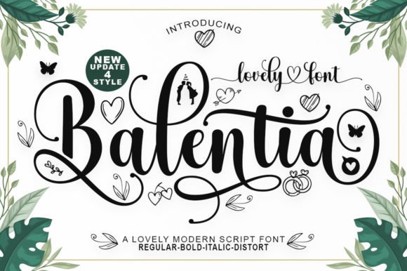 Balentia: A Sweet Modern Calligraphy Font That Elevates Small Business Branding