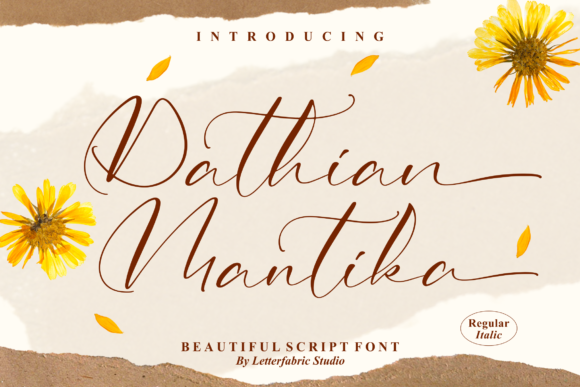 Dathian Mantika: A Delicate Script Font for Elegant Web Design