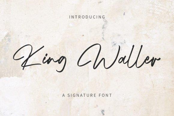 King Waller: A Handwritten Font for Editorial Design