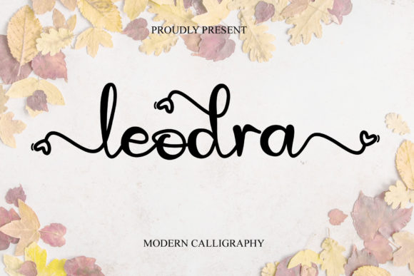 Leodra Font: Adding a Touch of Romance to a Boutique Café Branding Project