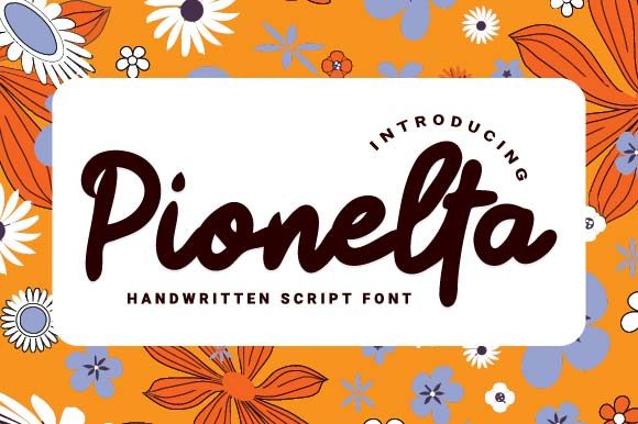Pionelta: A Sweet Handwritten Font for Your Brand
