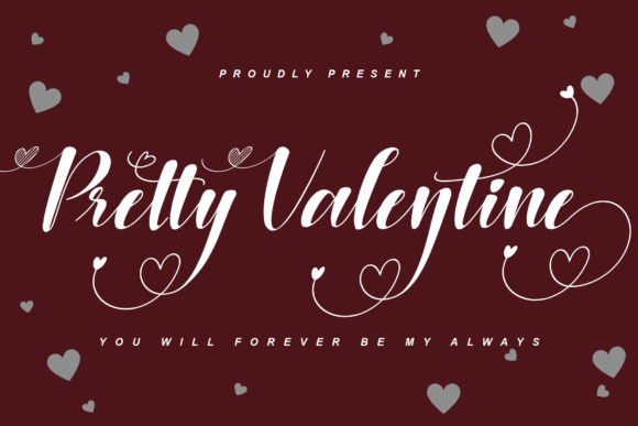 Pretty Valentine: A Romantic Script Font for Luxurious Brand Designs