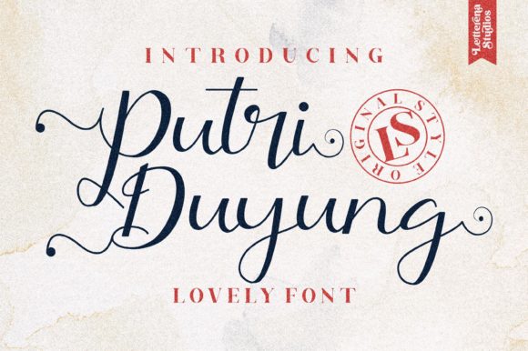 Putri Duyung: A Timeless Script Font for Makers