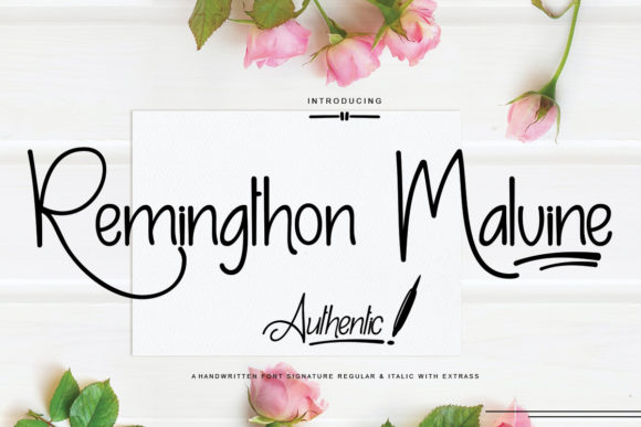 Remingthon Malvine: A Refined Script Font for Modern Web Design and Brand Identity