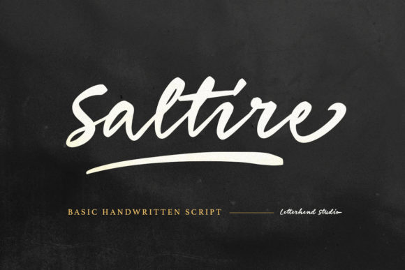 Saltire: A Modern Script Font for Web Designers and Digital Creators