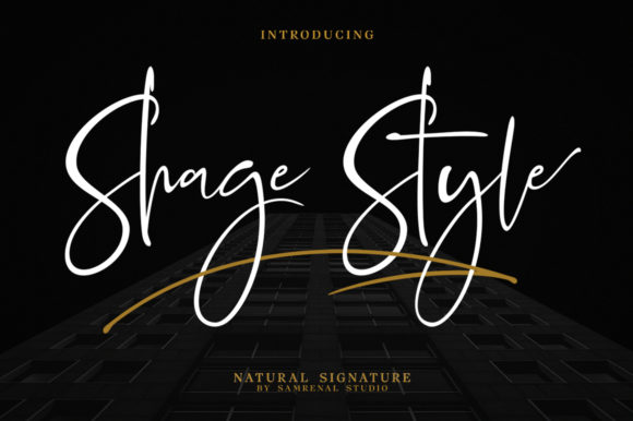 Shage Style: A Modern Handwritten Font for Elegant Editorial Design
