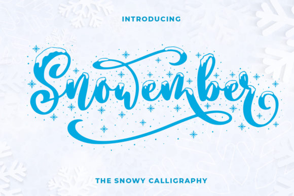 Snowember: A Modern Calligraphy Font for Editorial Design and Digital Publishing