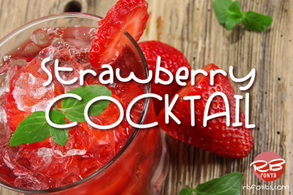 Strawberry Cocktail: A Handwritten Font for Campaigns