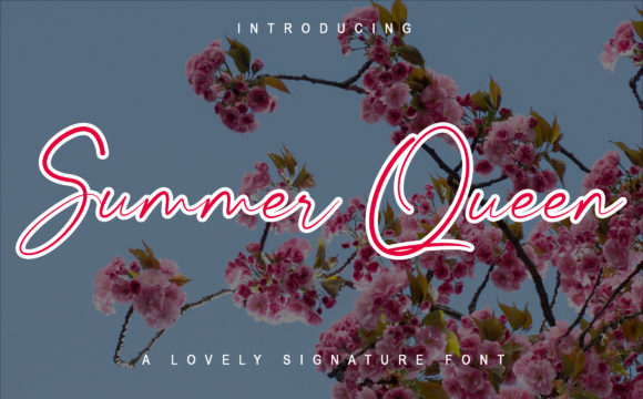 Summer Queen: A Modern Script Font for Elegant Editorial Design