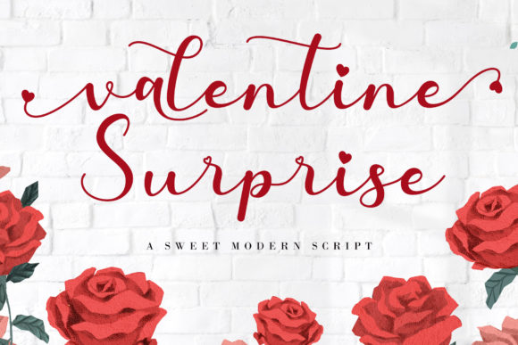 Valentine Surprise: A Romantic Script Font for Editorial Elegance
