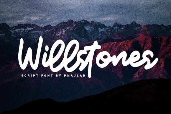 Willstones: A Bold Handwritten Font for Authentic Branding