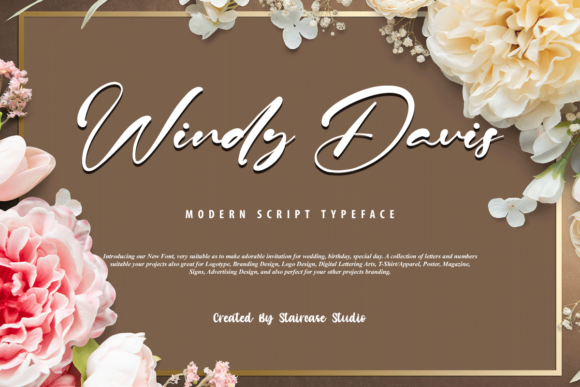 Windy Davis: A Script Font That Elevates Digital Marketing Design